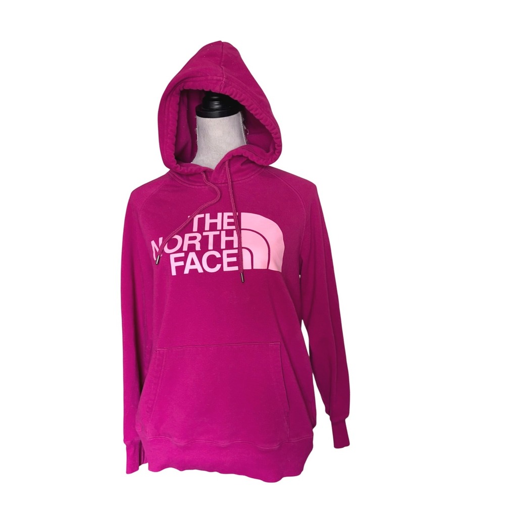 The North Face Womens Pink Half Dome Pullover Hoodie Sweatshirt Size Medium